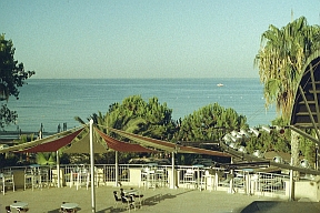 Thalia Beach Resort, Blick aufs Meer